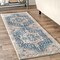 Nuloom Harriet Vintage Medallion Fringe Area Rug 2ft 6in x 8ft KHMC04F-2608 - alternate 1